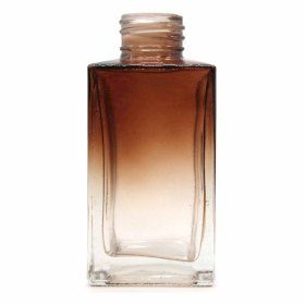 6x 100 ml Quadratische hohe Diffusionsflasche - Holzkohle