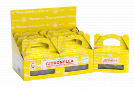 6x Box mit 24 fließenden Rauchkegeln - Satya Citronella