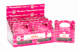 6x Box mit 24 fließenden Rauchkegeln Satya Rose