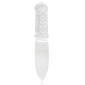 Selenit-Ritualmesser - Chakra