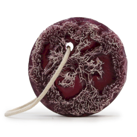 10x Fruchtige Peelingseife am Seil- Purple Grape
