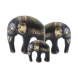 Elefanten-Kunstset - 3-teilig