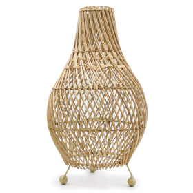 Rattan-Tischlampe - Natur