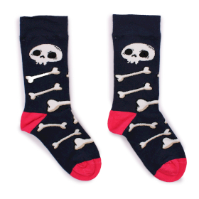 3x Hop Hare Bambussocken (36-40) - Skulls and Bones