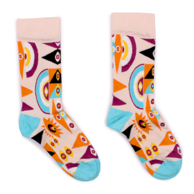 3x Hop Hare Bambussocken (36-40) - Psychedelic Evil Eye