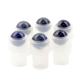 10x Edelstein-Rollerspitze für 5-ml-Flasche - Sodalith