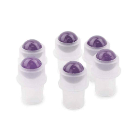 10x Edelstein-Rollerspitze für 5-ml-Flasche - Amethyst