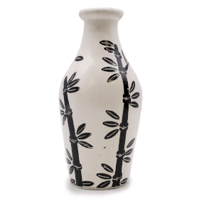 Bambusmotiv - Geformte Vase - Natürlich