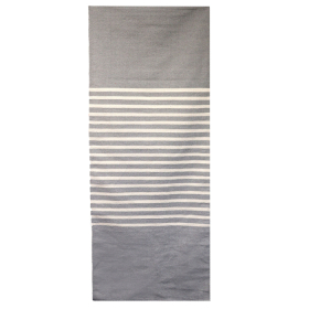 Indischer Baumwollteppich - 70x170cm - Grau