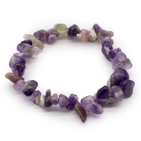 12x Edelsteinsplitter-Armbänder - Amethyst