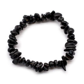 12x Edelsteinsplitter-Armbänder - Schwarzer Achat