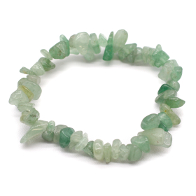 12x Edelsteinsplitter-Armbänder - Jade