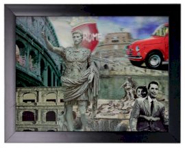 Ikonisches 3D-Bild 34x44cm - Roman Holiday