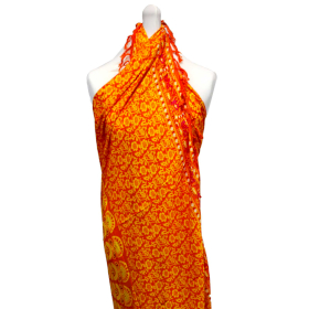 2x Orange Mandela Sarong