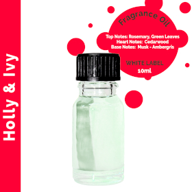 10x 10ml - Holly & Ivy- Duftöl (ohne Etikett)