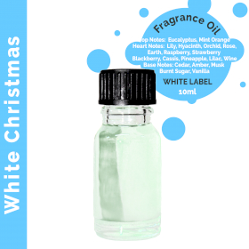 10x 10ml - White Christmas- Duftöl (ohne Etikett)