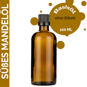 10x Süßes Mandelöl - 100ml - ohne Etikett