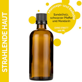 10x Sandelholzschimmer Massageöl - 100ml - ohne Etikett