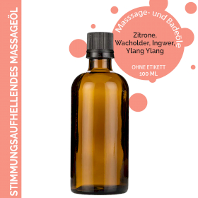 10x Stimmungsaufhellendes Massageöl- 100ml - ohne Etikett