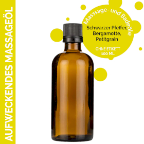 10x Aufweckendes Massageöl - 100ml - ohne Etikett