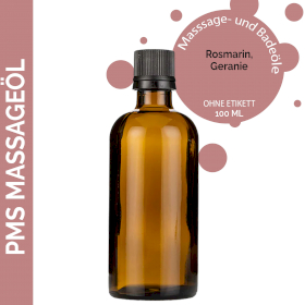 10x PMS Massageöl  - 100ml - ohne Etikett