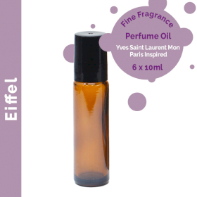 6x Eiffel Parfümöl mit feinem Duft 10ml- Ohne Etikett