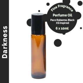 6x Darkness Parfümöl mit feinem Duft 10ml- Ohne Etikett