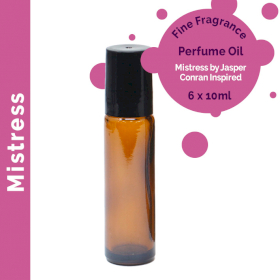 6x Mistress Parfümöl mit feinem Duft 10ml- Ohne Etikett