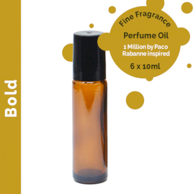 6x Bold Parfümöl mit feinem Duft 10ml- Ohne Etikett