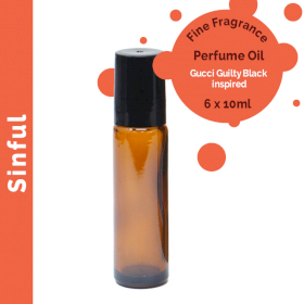 6x Sinful Parfümöl mit feinem Duft 10ml- Ohne Etikett