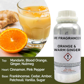Orange und warmer Ingwer- Reines Duftöl - 500ml