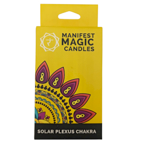 3x Manifest – Magische Kerzen 12er-Packung) - Gelb – Solarplexus-Chakra