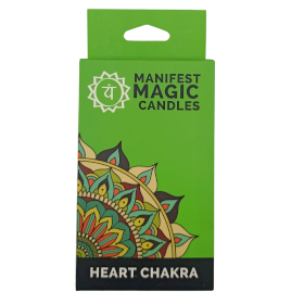 3x Manifest – Magische Kerzen (12er-Packung) - Grün - Herzchakra