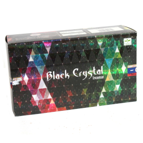 12x Satya Black Crystal Räucherstäbchen