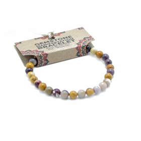 4x Edelstein-Manifestationen-Armband- Seltener Mookiate – Weisheit