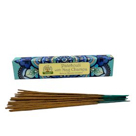 12x Namaste Mandala Masala Räucherstäbchen - Patchouli mit Nag Champa