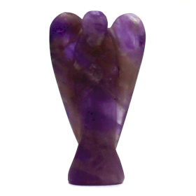 Handgeschnitzter Edelsteinengel- Amethyst