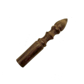Holzstab - 12cm - Geformter Griff – kein Leder