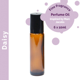 6x Daisy Parfümöl mit feinem Duft 10ml- Ohne Etikett