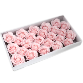 25x DIY Seifenblumen - große Rose - Rosa