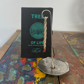 Set aus Räucherstäbchen und versilbertem Halter - Tree of Life