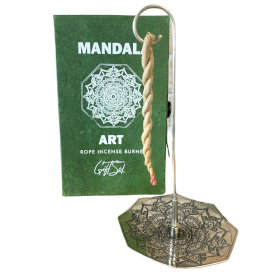 Set aus Räucherstäbchen und versilbertem Halter - Mandala Flower