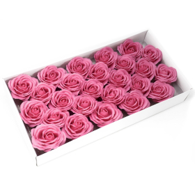 25x DIY Seifenblumen - große Rose - Rosen Farbe
