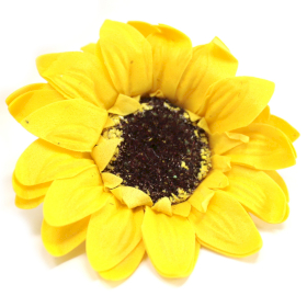50x DIY Seifenblumen - große Sonnenblume - Gelb