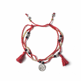 Tempel Schnur Armband - Endlose Weisheit