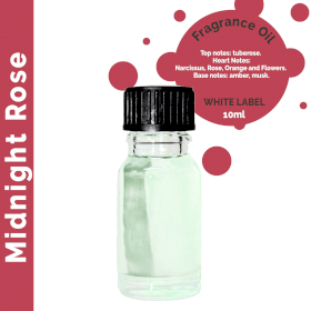 10x 10 ml Mitternachtsrose - Duftöl (ohne Etikett)