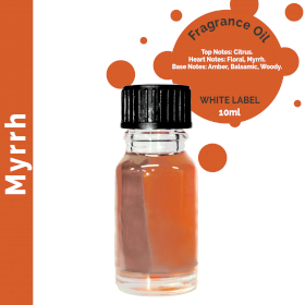 10x 10 ml Myrrhe - Duftöl (ohne Etikett)