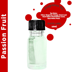 10x 25 ml Passionsfrucht - Duftöl (ohne Etikett)