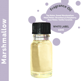 10x Marshmallow-Duftöl 10 ml - Ohne Etikett