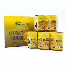 12x Packung mit 10 Masala Rückfluss Räucherkegel - Kokosnuss und Mango